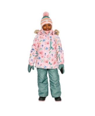 Big Girls (6-14) Two Piece Play Snowsuit Vintage Floral Print