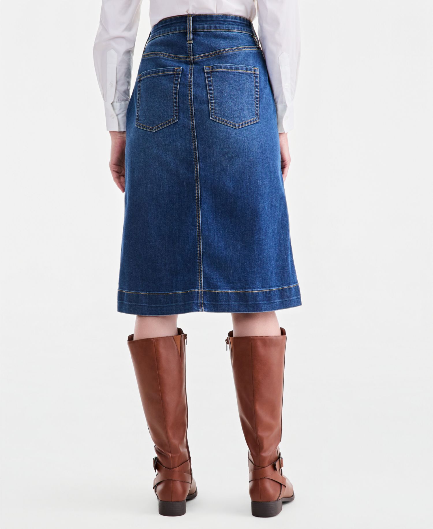 Women's Denim Utility Skirt
