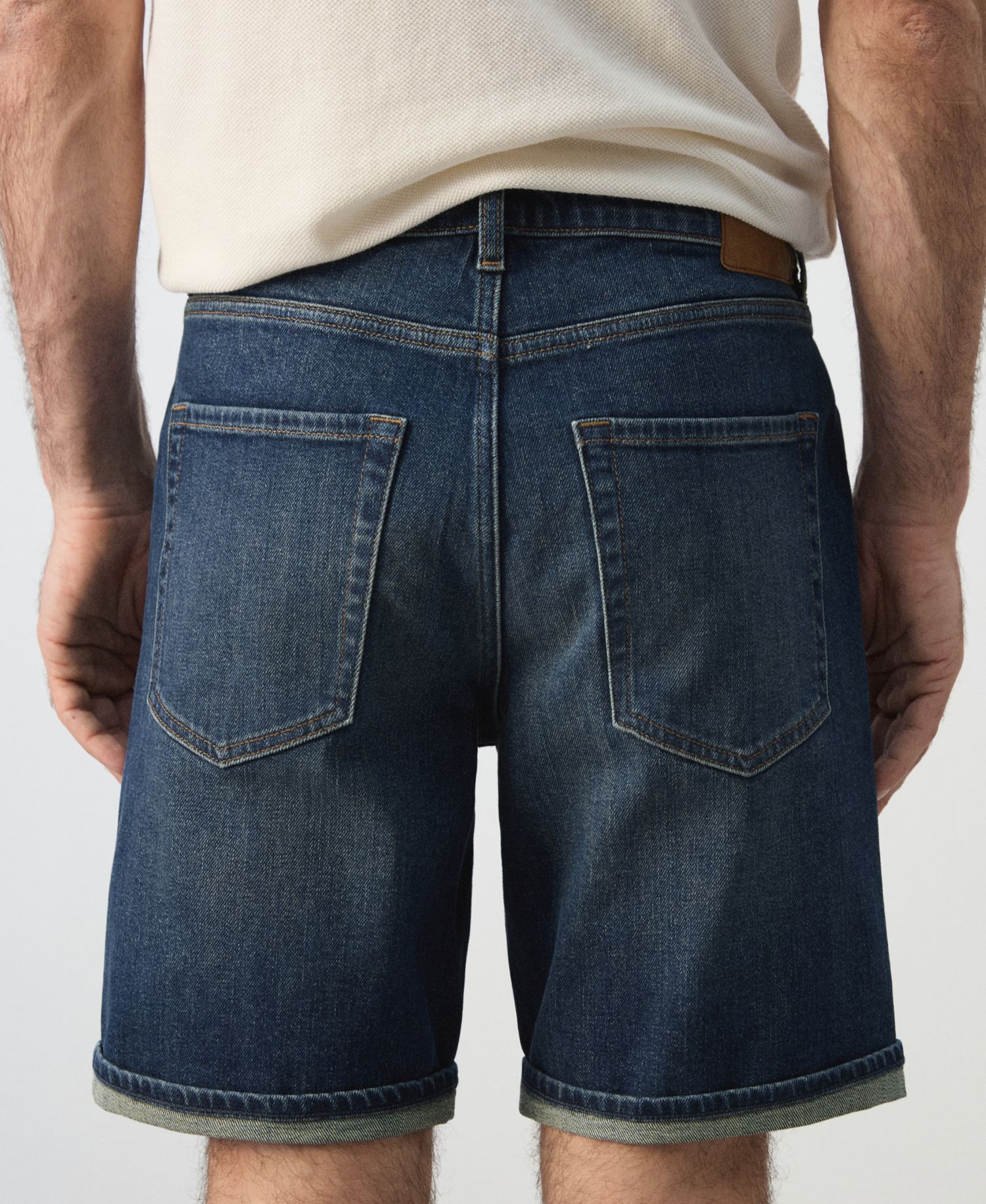 Men's Slim-Fit Denim 9.45" Bermuda Shorts