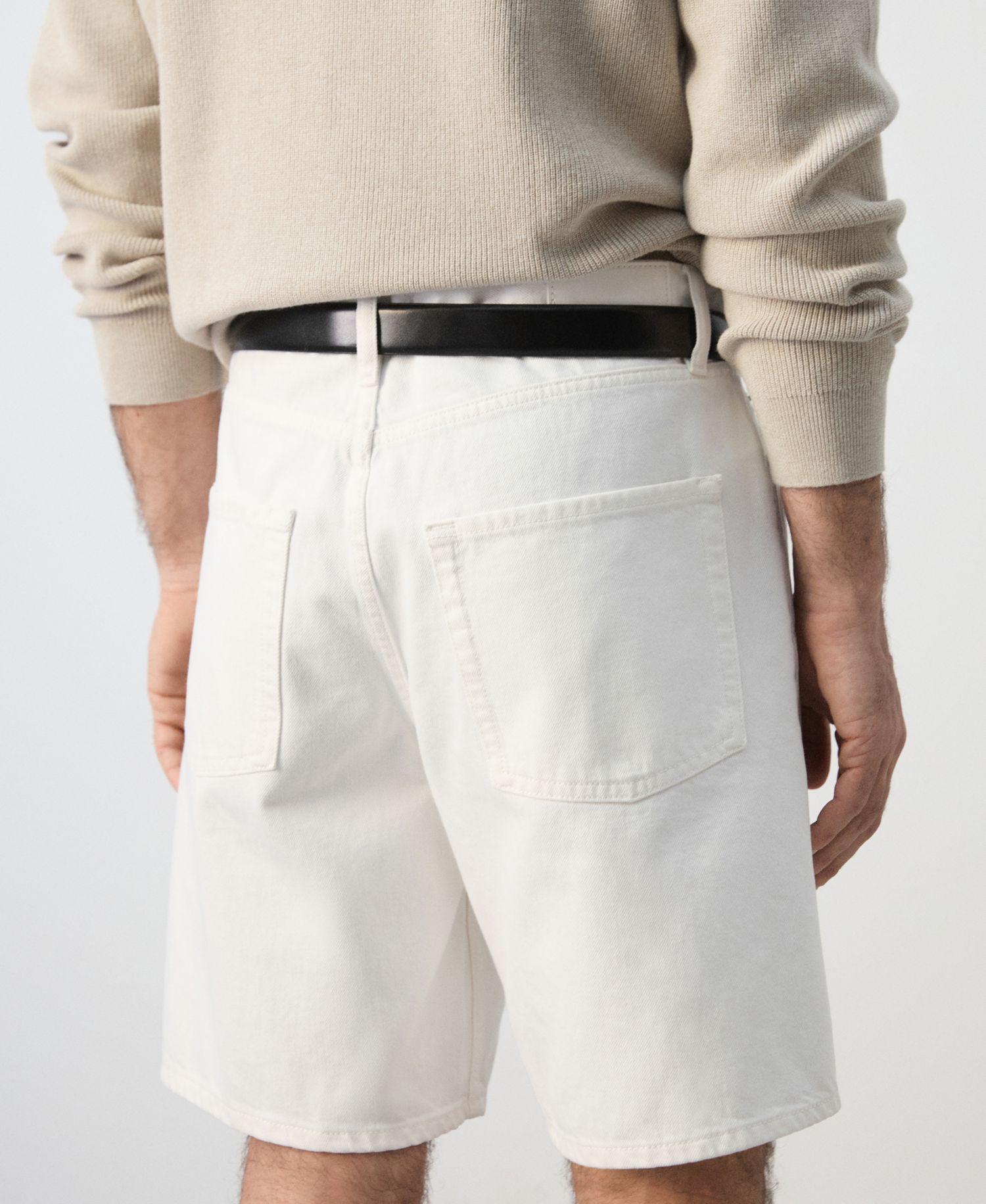 Men's Straight-Fit Denim 8.86" Bermuda Shorts