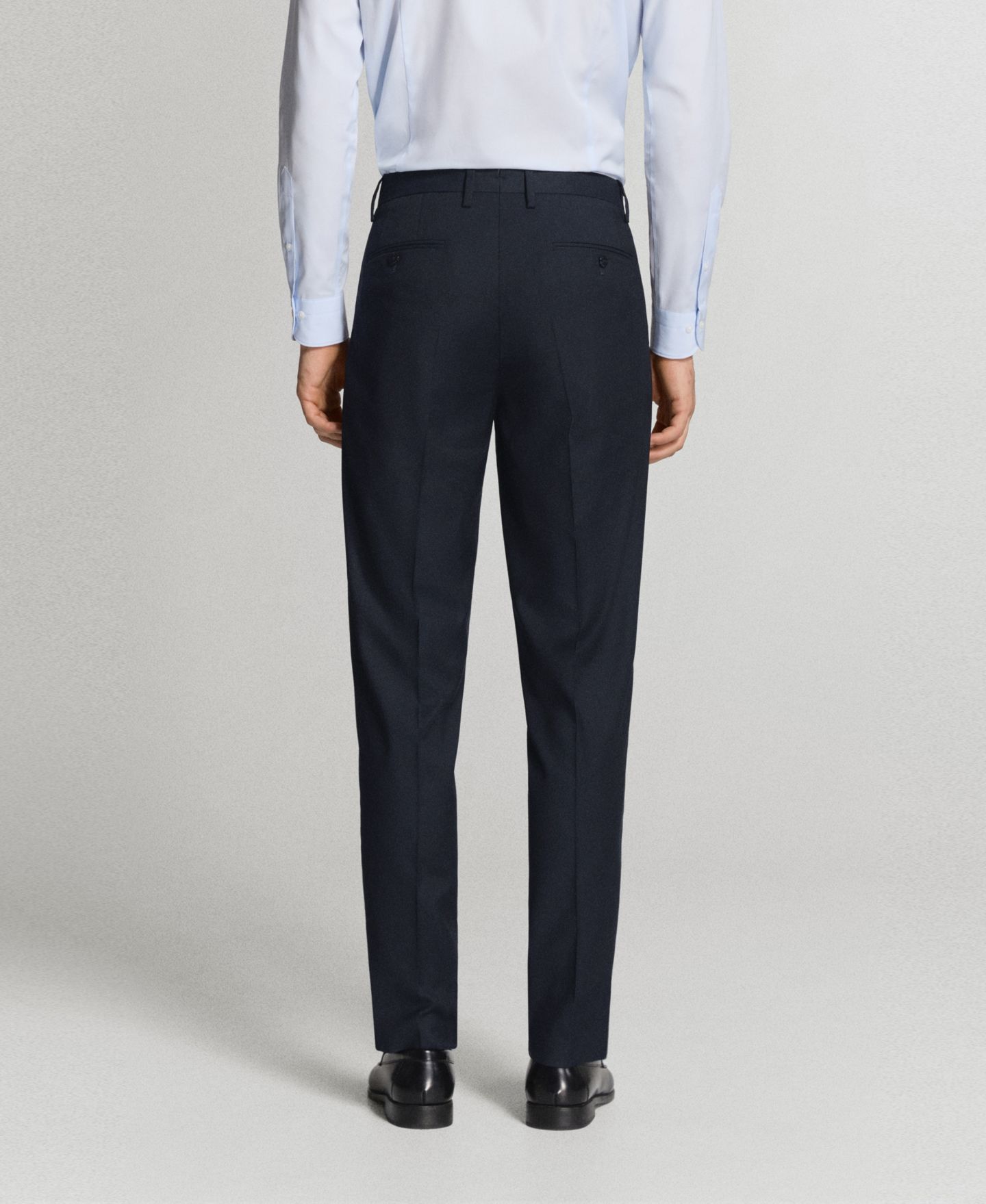 Мужские брюки MANGO Milan Slim-Fit Suit, цвет: Тёмно-синий — фото 7