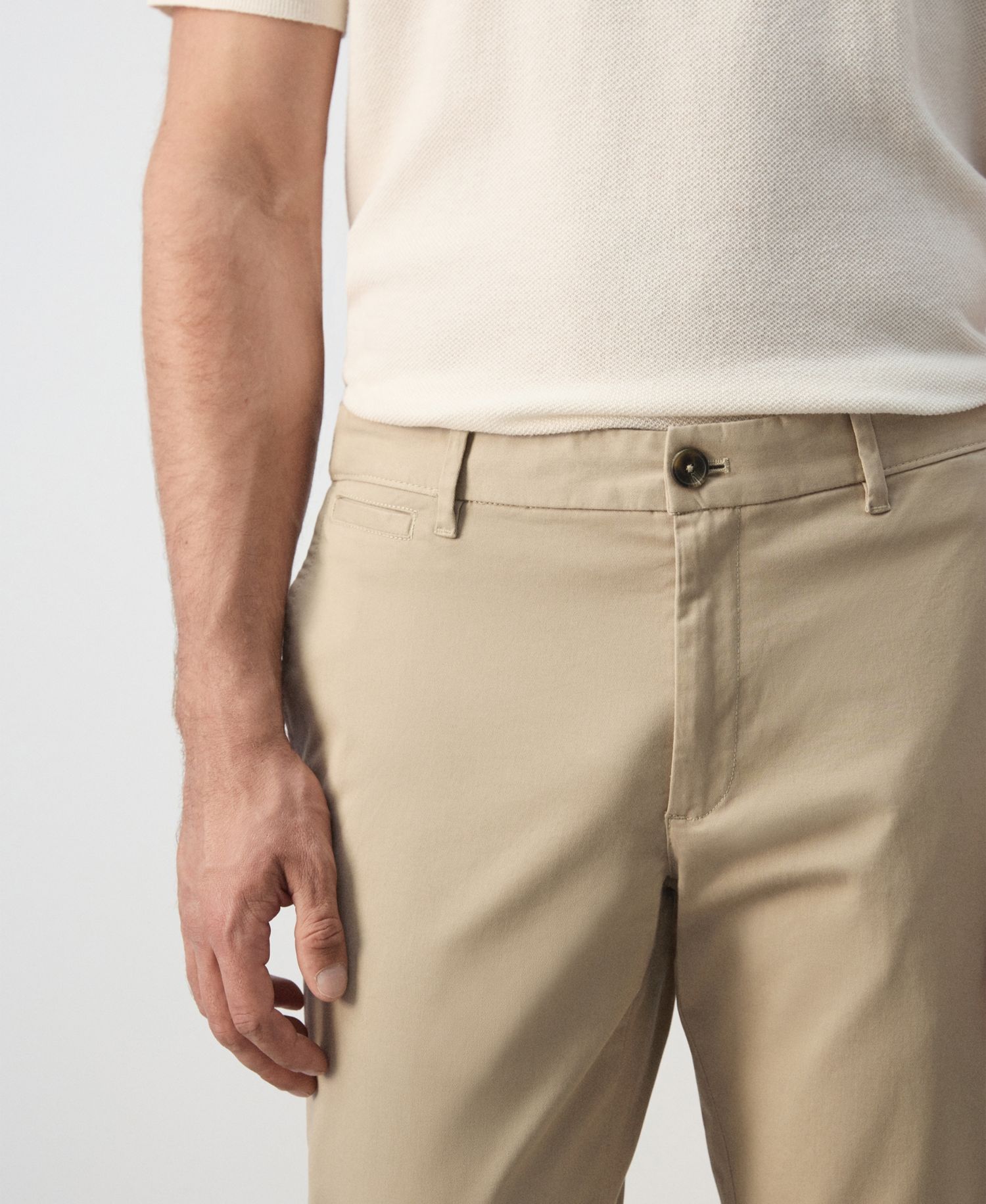 Men's Prato Cropped Tapered Chino Pants