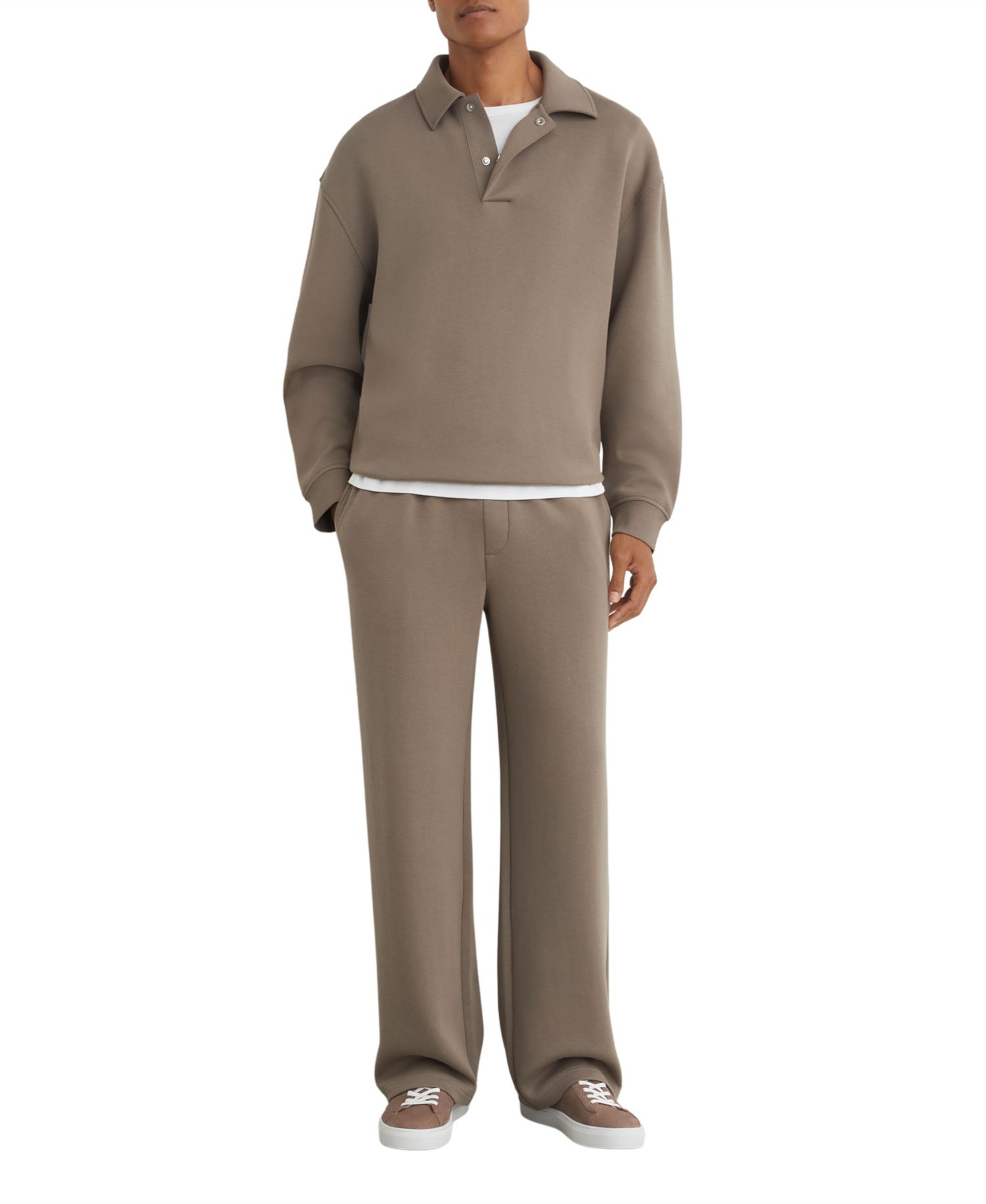 Men's Brooks Premium Interlock Relaxed Polo Sweatshirt