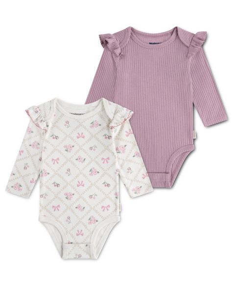 Боди Babywear, длинный рукав, 2 шт. — Huggies, цвет: Снежный белый