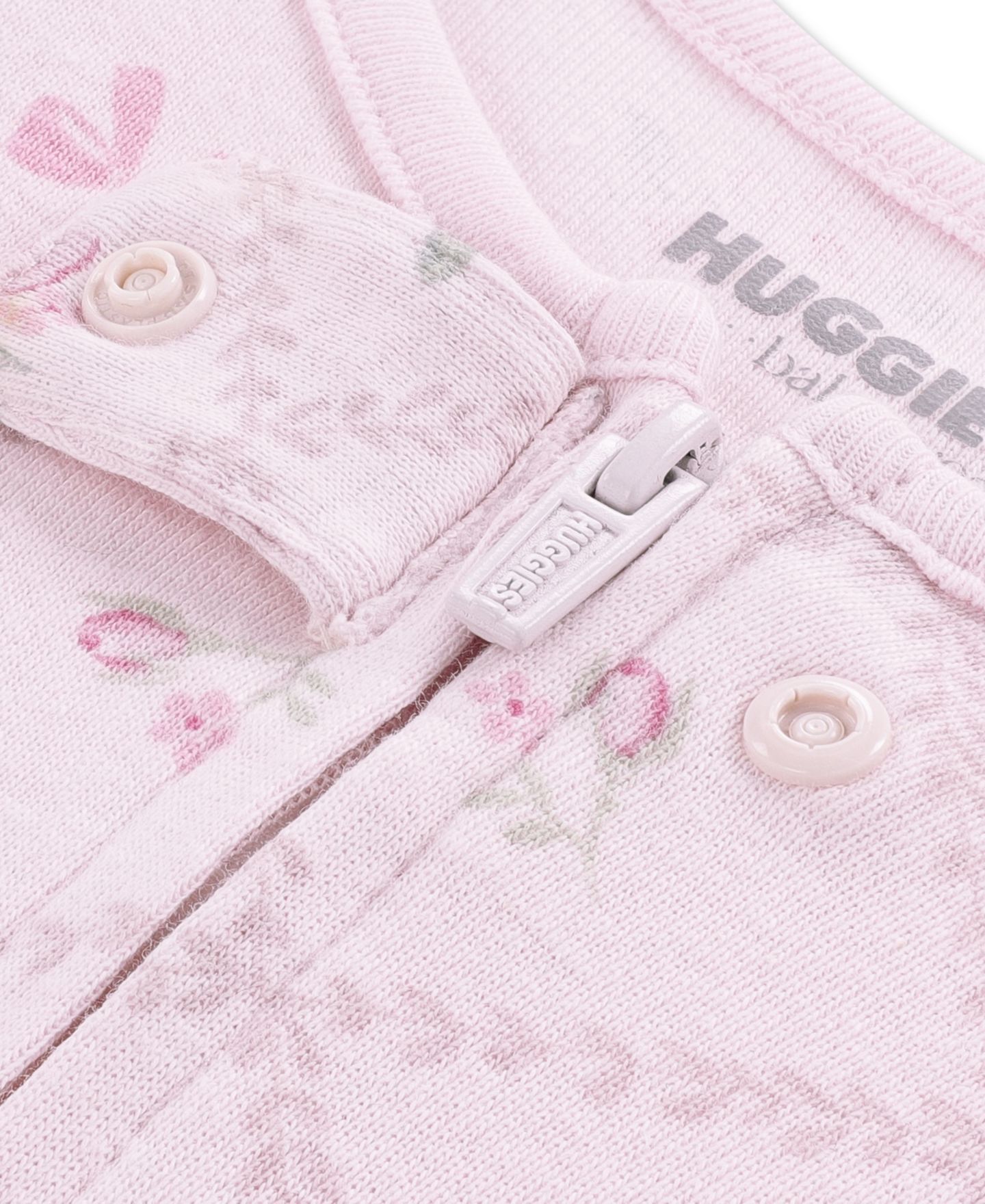 Детский комбинезон с ножками Huggies для девочки, длинный рукав, второй вариант, цвет: Розовый — фото 3