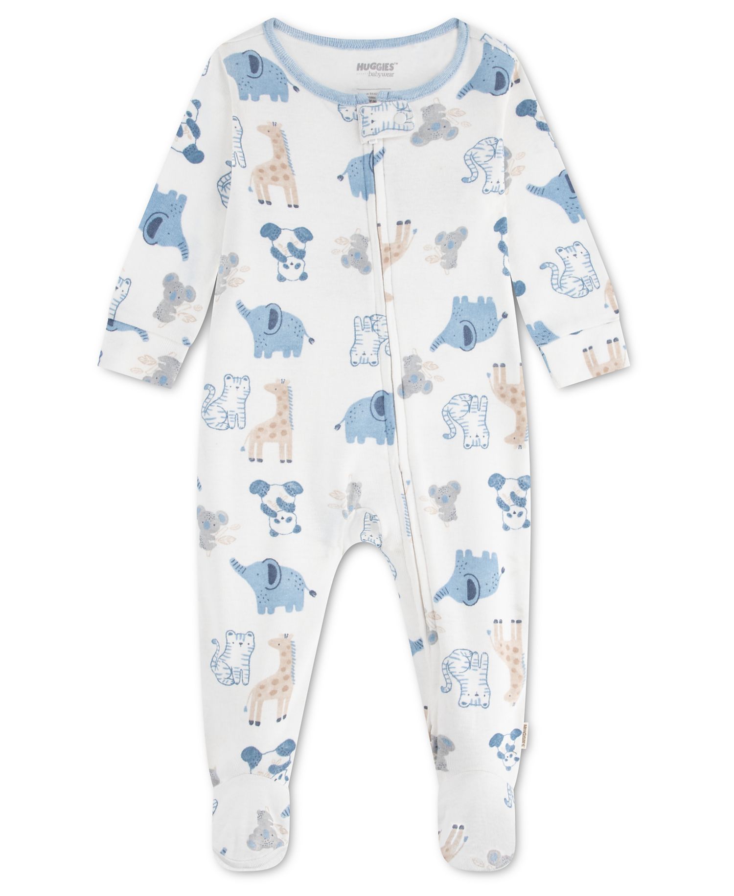 Baby Boys' Babywear Long-Sleeve Footed Coverall