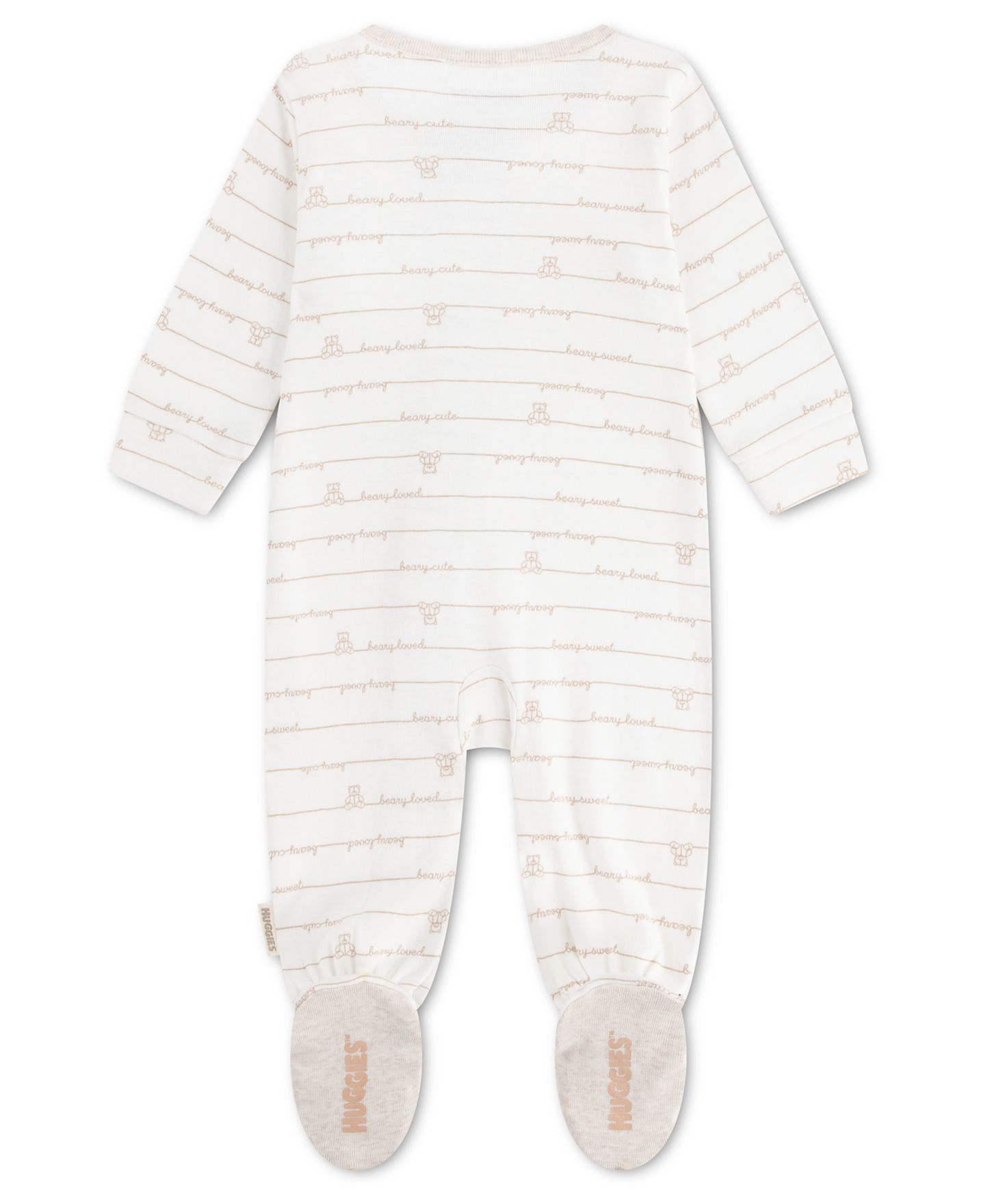 Комбинезон Huggies Or Babywear Long-Sleeve Footed Coverall для малышей, цвет: Снежный белый — фото 2