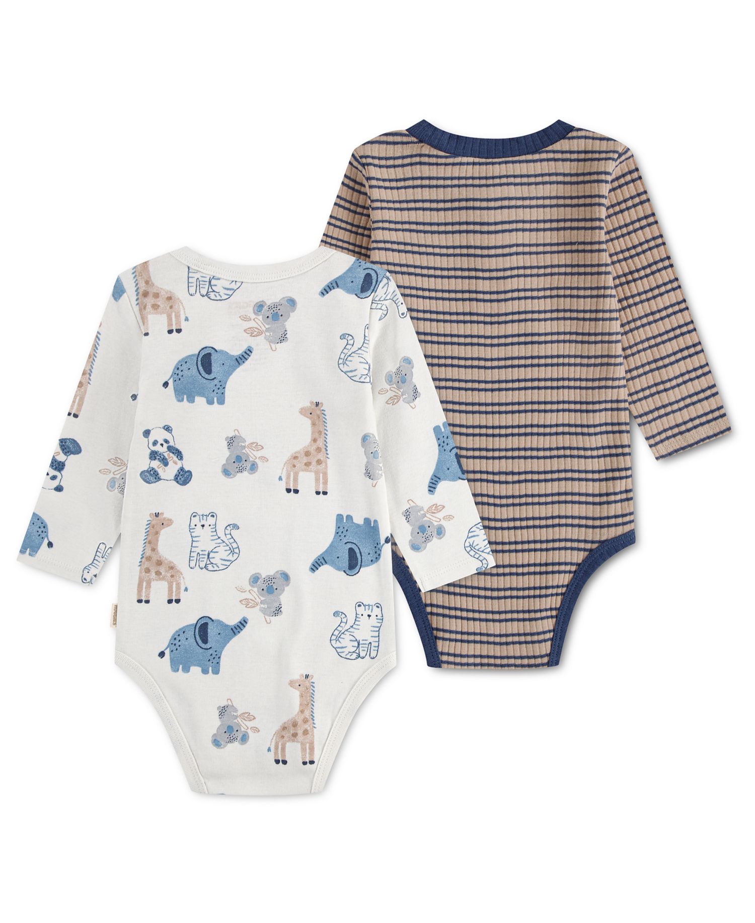Baby Boys' Babywear Long-Sleeve Bodysuits, 2-Pack