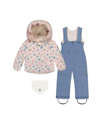 Toddler Girls ( 2T 3T ) Two Piece Snowsuit with Floral Print