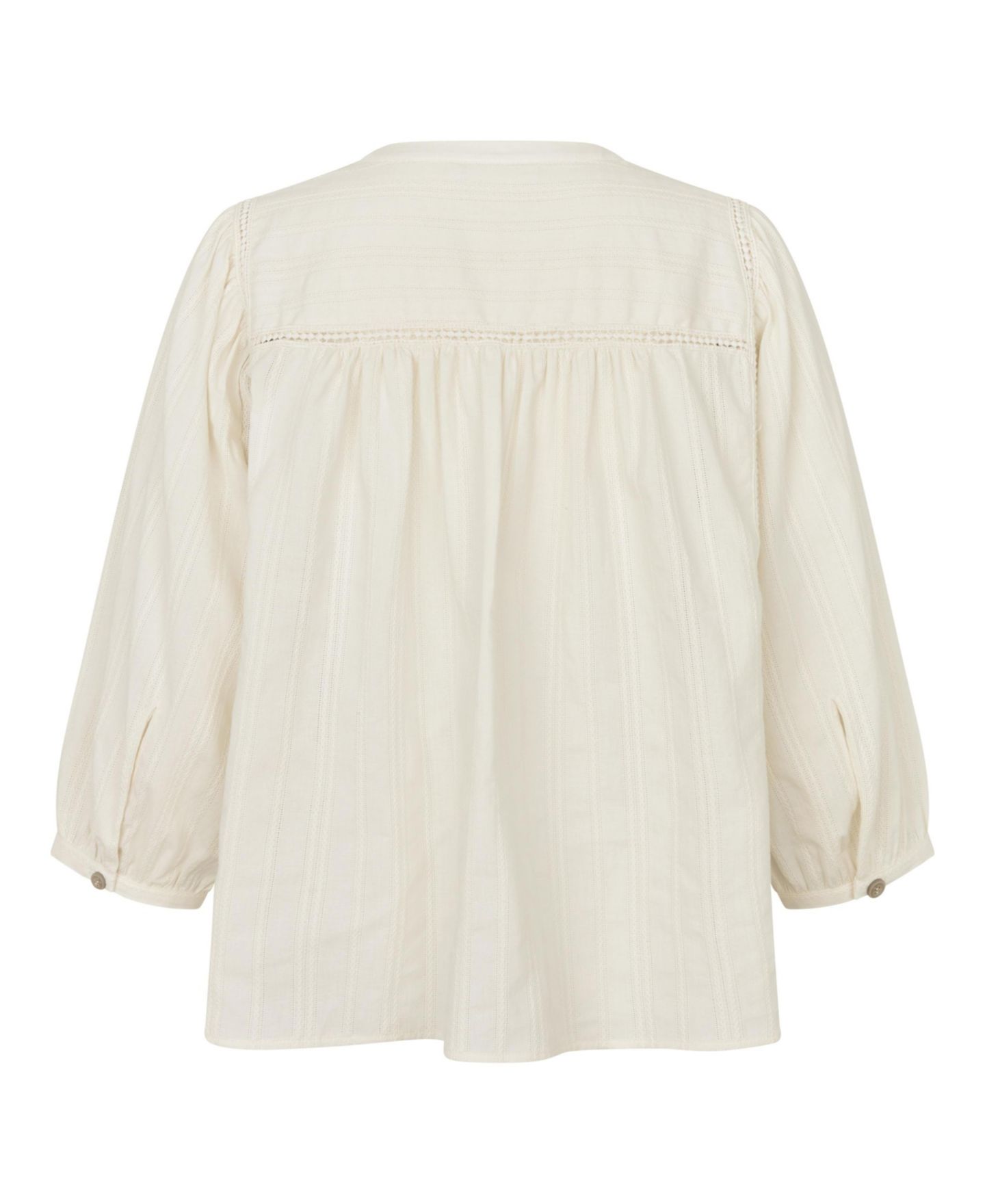 Женская рубашка Masai Copenhagen Maithara Pintuck-Detail 3/4-Sleeve, цвет: Бежевый — фото 5
