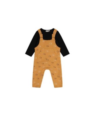 Baby Boys (3-24months ) Cotton Onesie with Overalls Set
