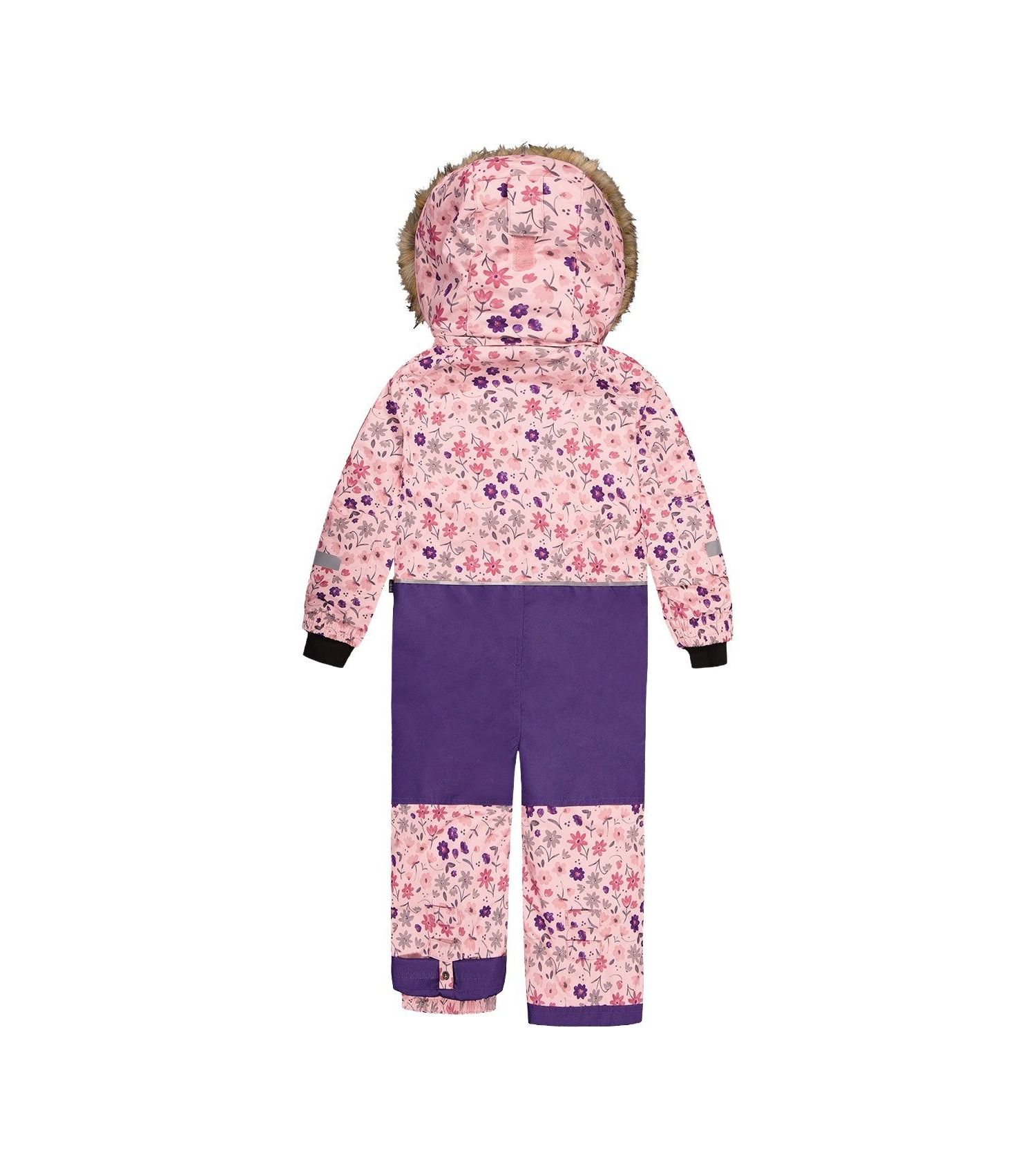 Little and Big Girl (6-14) One Piece Play Snowsuit Mini Flower Print