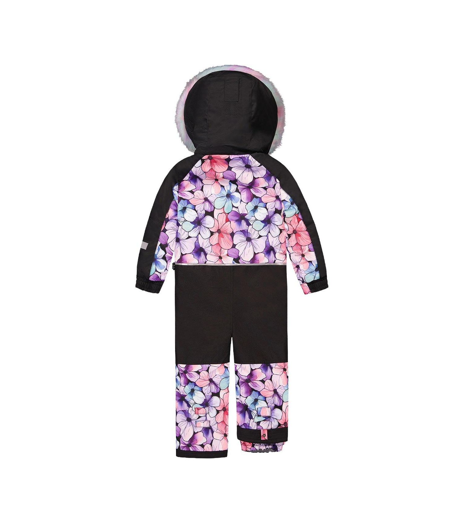 Little Girls ( 6 to 14 ) One Piece Play Snowsuit Floral Print