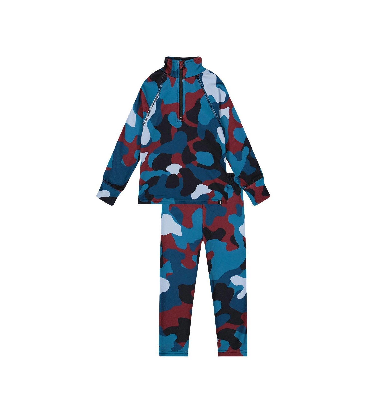 Little and Big Boy(6-14) Two Piece Thermal Underwear Camouflage Print