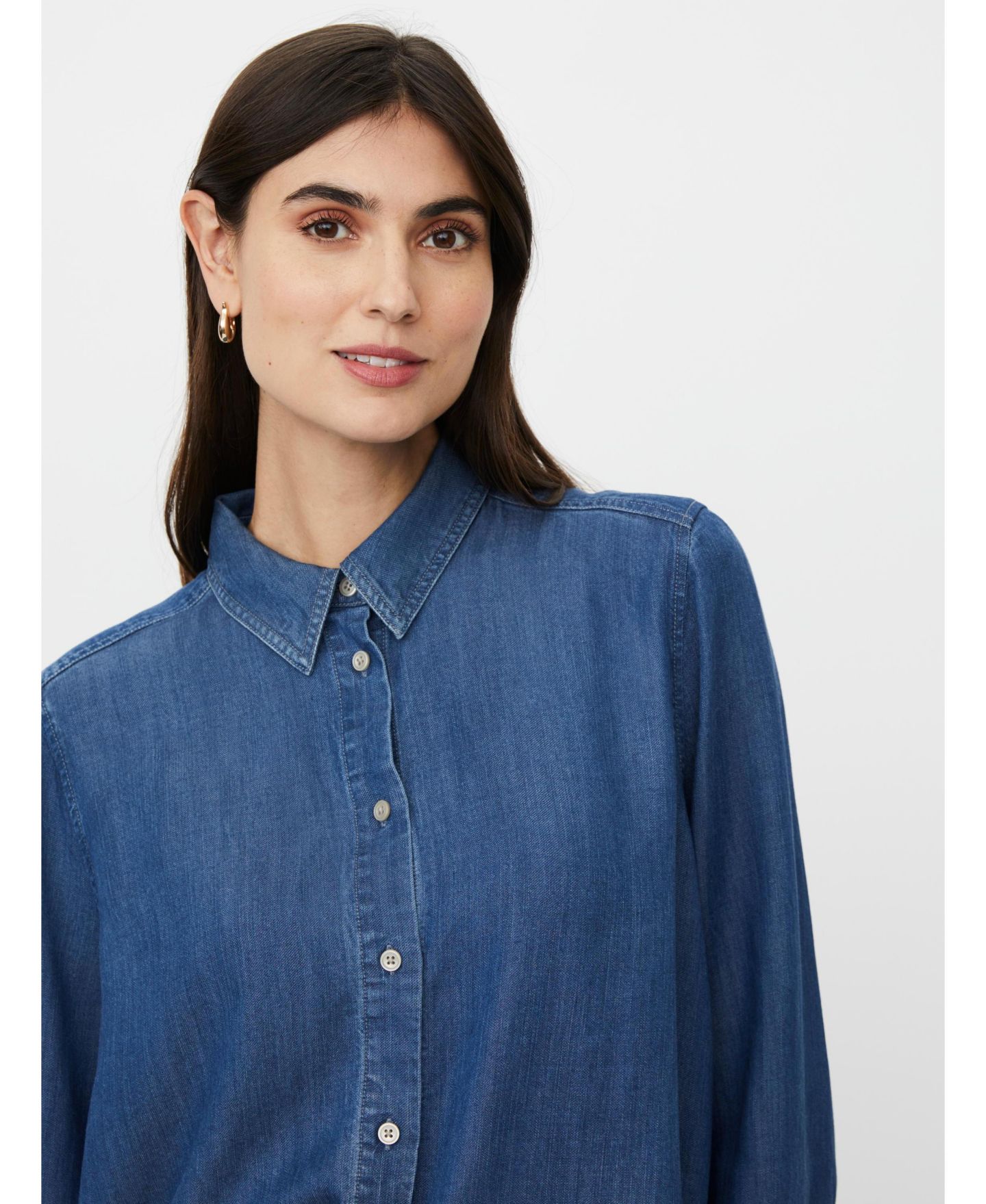 Женская рубашка Masai Copenhagen MaIshana Denim, цвет: Потёртый джинсовый — фото 4