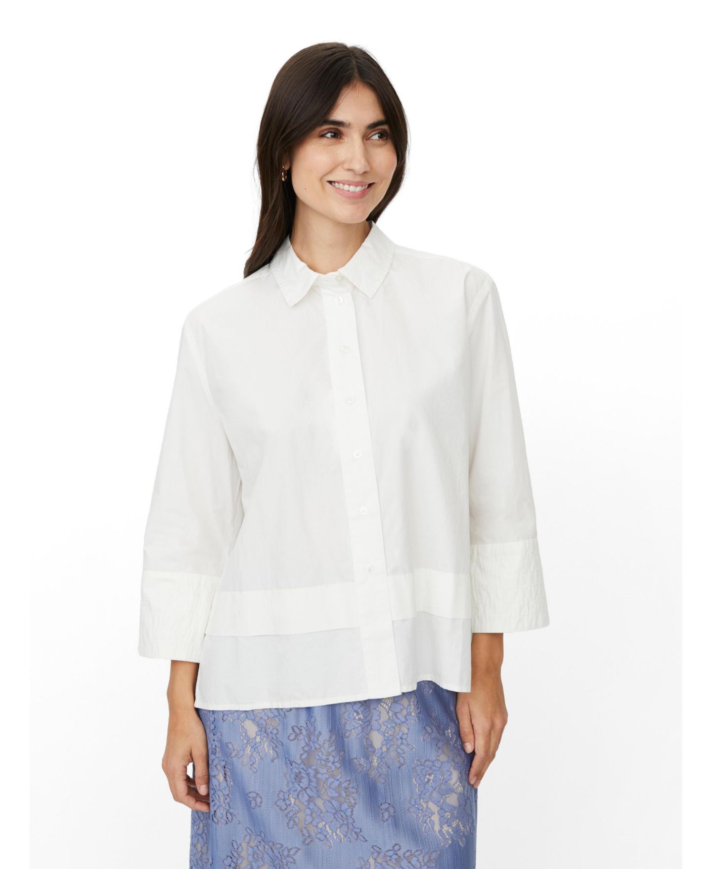 Женская рубашка Masai Copenhagen MaIanela 3/4 Sleeve, цвет: Чёрный — фото 1
