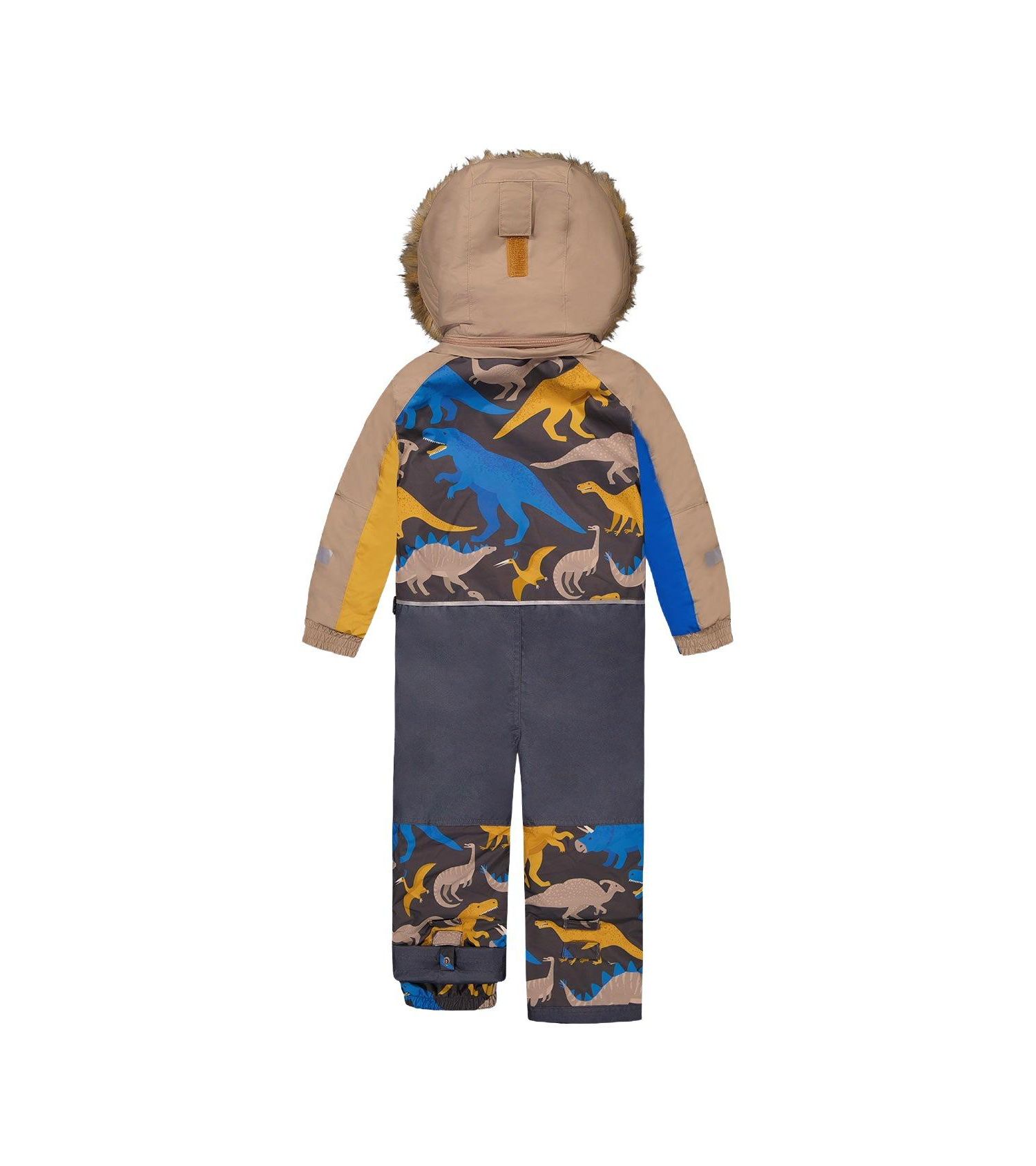 Little and Big Boy (6-14) One Piece Play Snowsuit Dinosaur Print