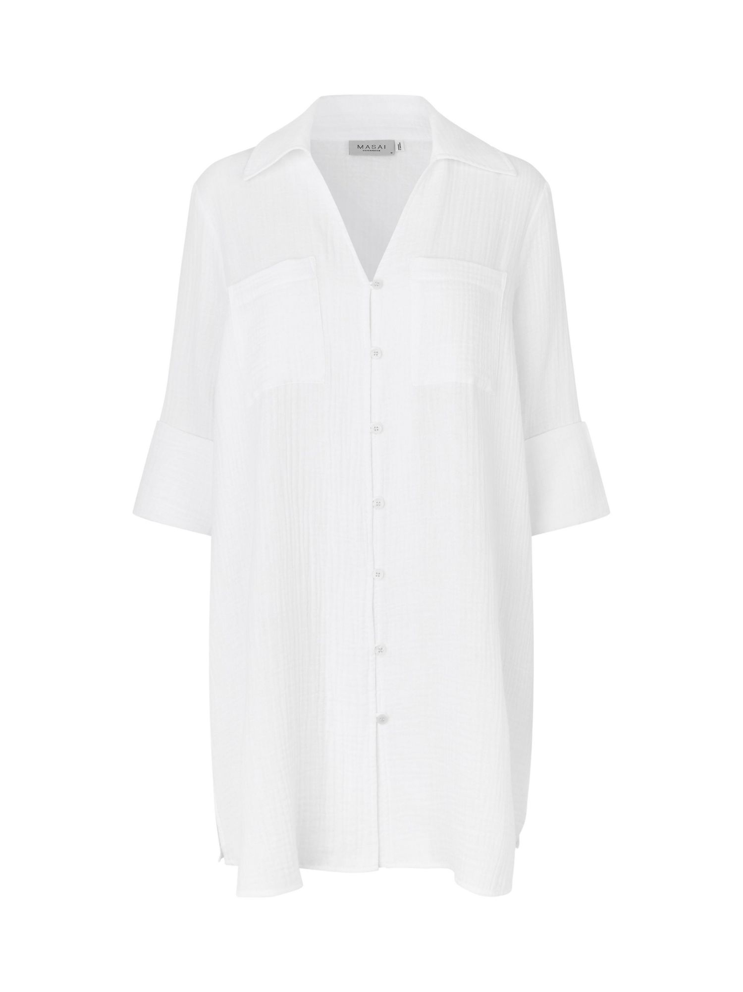 Women's Mairara Seersucker Button-Front 3/4-Sleeve Shirt