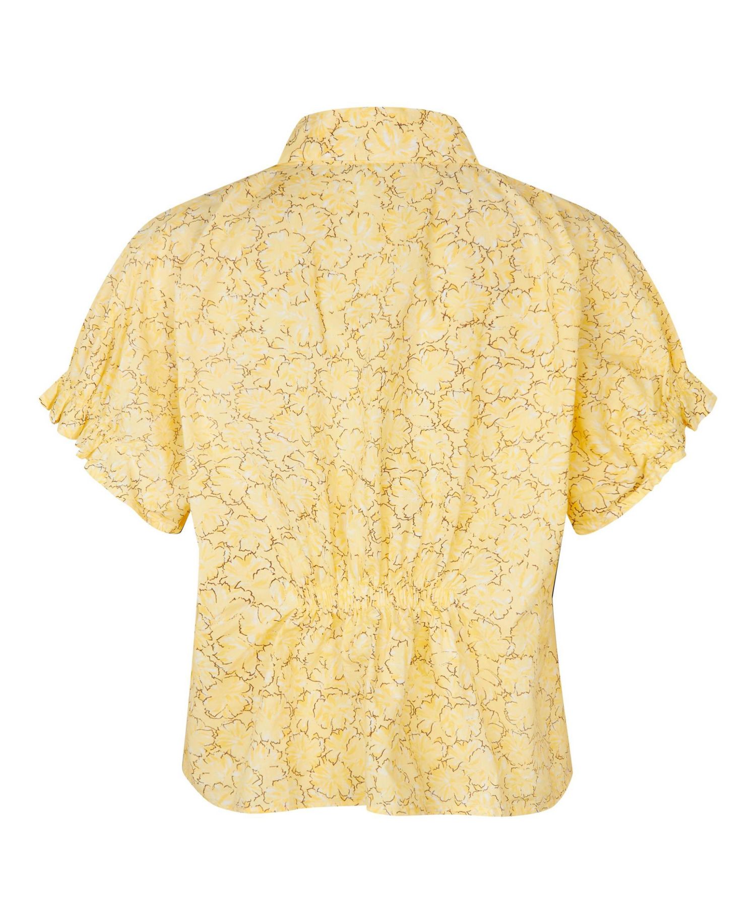 Women's MaIndorix Floral Short-Sleeve Ruffle-Cuff Shirt