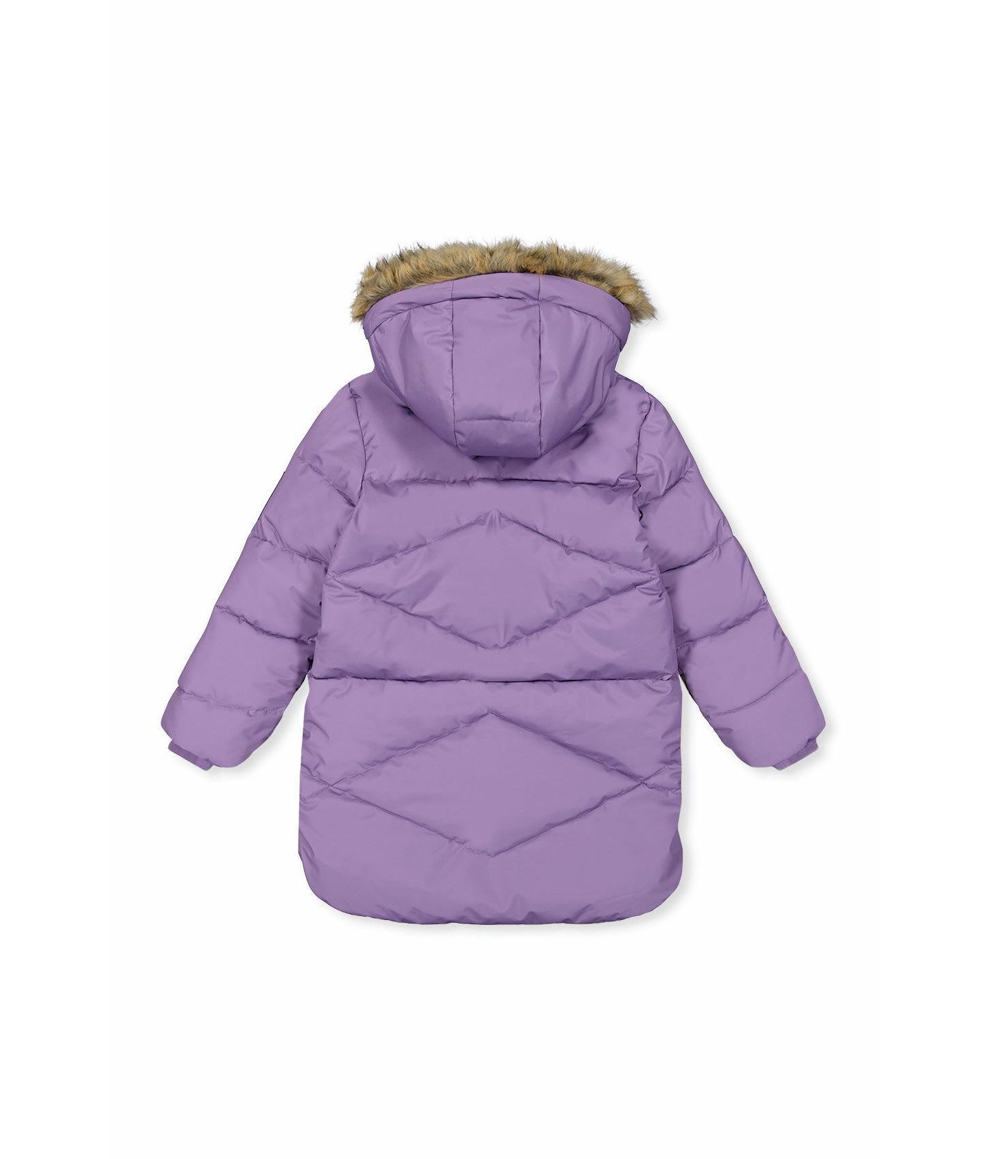 Куртка Deux par Deux Ong Winter Puffer Coat для девочек, цвет: Фиолетовый — фото 2