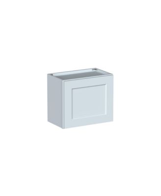 21" Wide Dove Short Wall Cabinet with Full Overlay HDF Door for Custom Kitchen or Bathroom