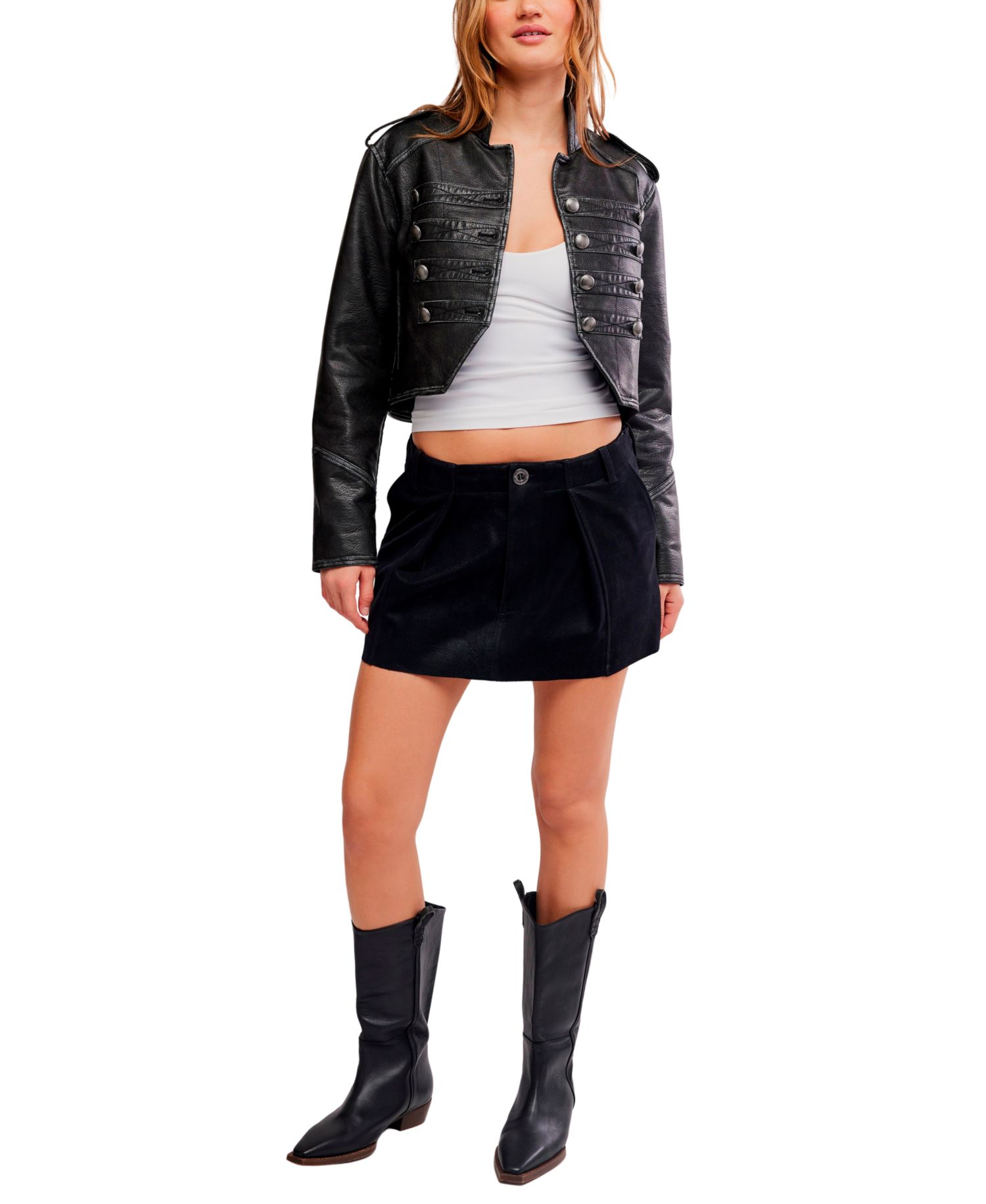 Women's Utility-Inspired A-Line Mini Skirt