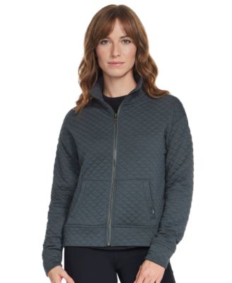Women's GO WALK Diamond Quilted Full-Zip Mock-Neck Jacket