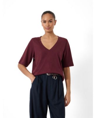Women's Reece V-Neck Short-Sleeve Drapey T-Shirt