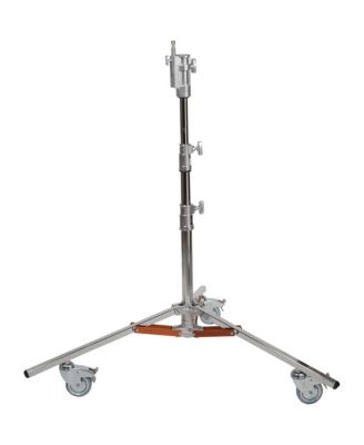 9.5' Junior Double Riser Stand with Wheels, Chrome