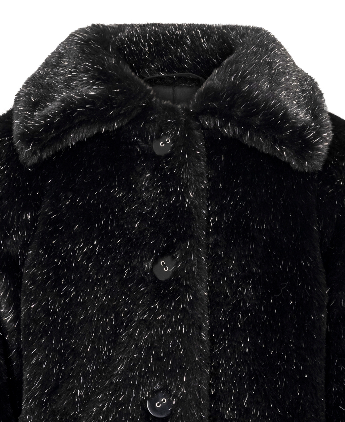 S Rothschild & Co Toddler Girls' 2T-5T Cozy Novelty Fur A Line Jacket With Matching Gift Purchase Handbag