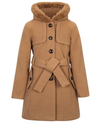 Girls' 7-16 Long-Sleeve Belted Trench Coat