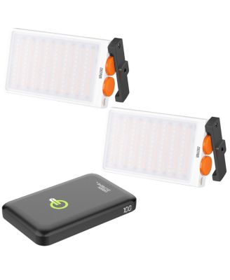 FIVERAY M40 40W Bi-Color Pocket LED Light with 10000mAh Portable Power Bank