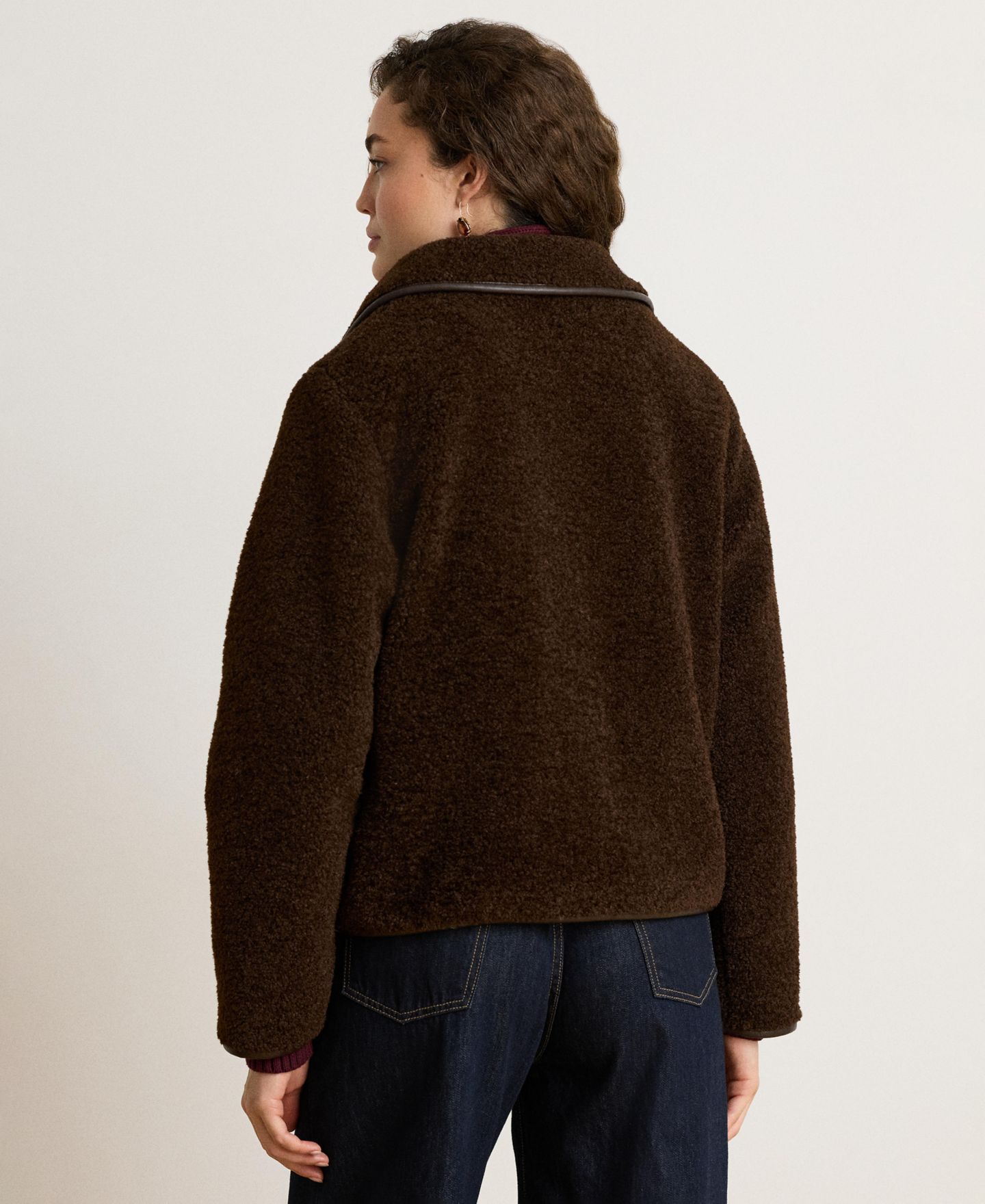Женская куртка Lauren Ralph Lauren Sherpa, цвет: Коричневый — фото 5