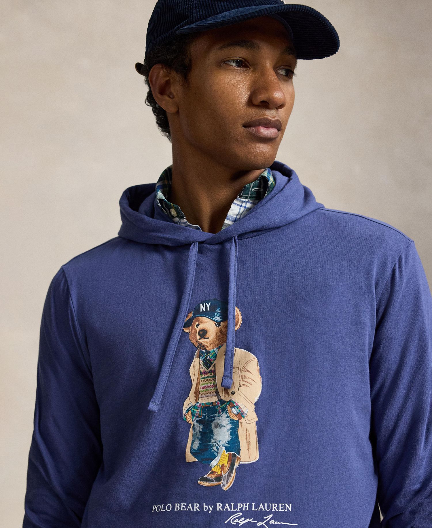 Мужская толстовка Polo Bear из джерси с капюшоном
