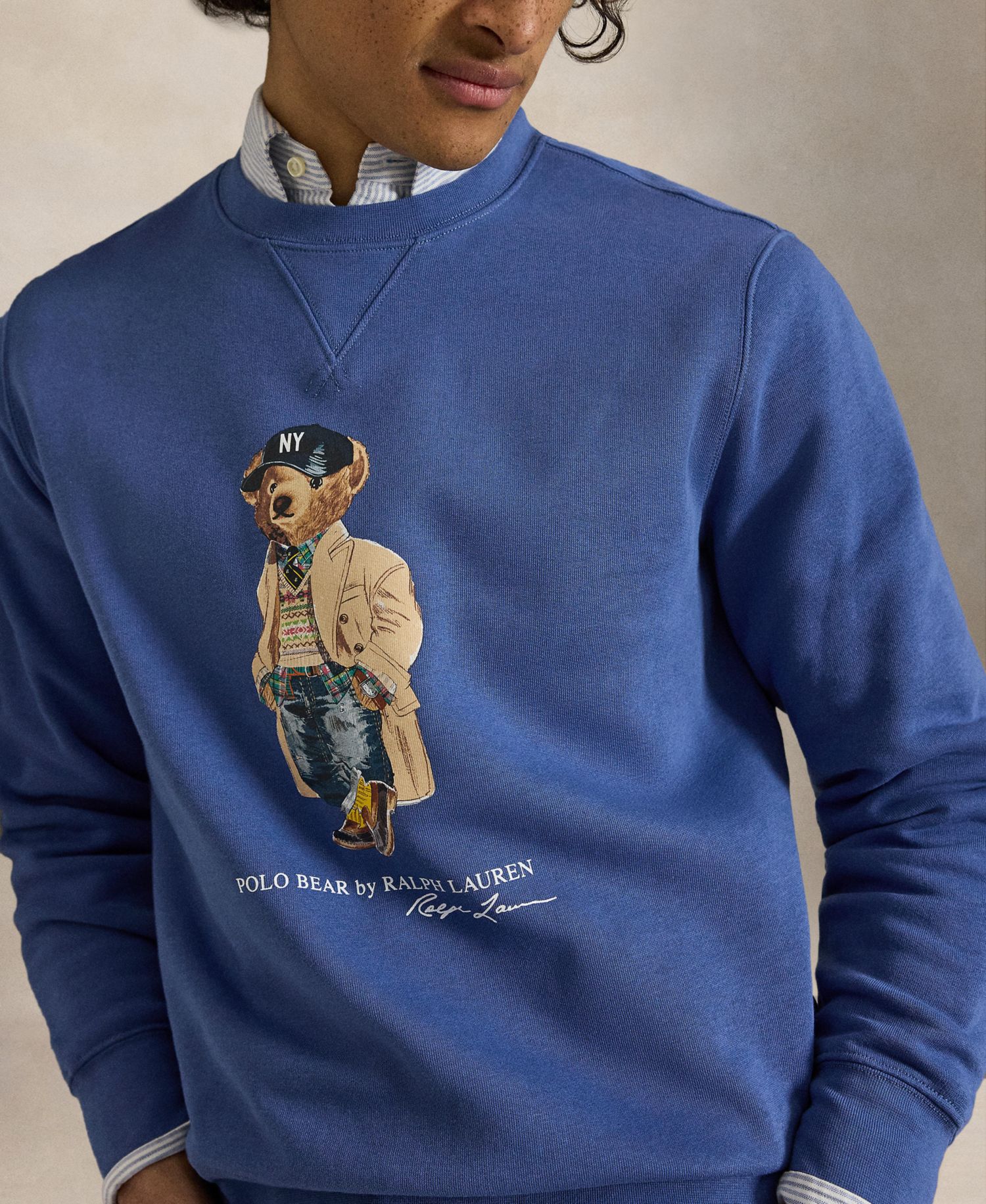 Men's Polo Bear Fleece Sweatshirt