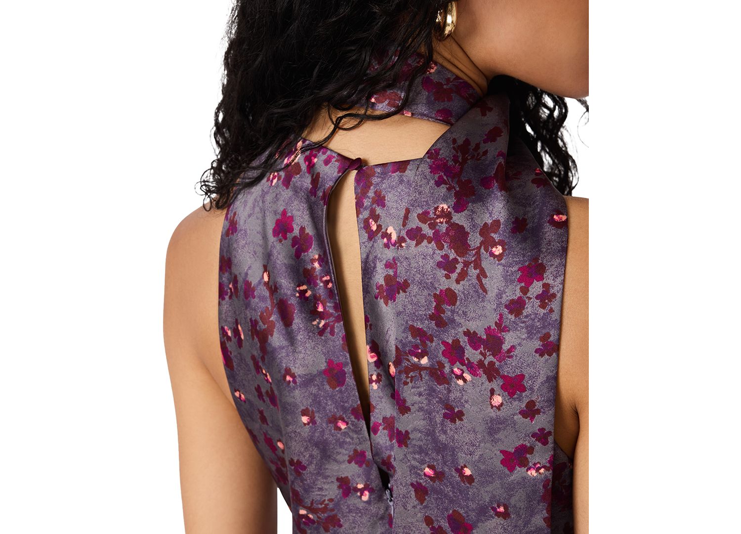 Women's Halter Floral-Print Dress