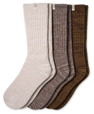 Women's 3-Piece Rib Knit Slouchy Crew Socks