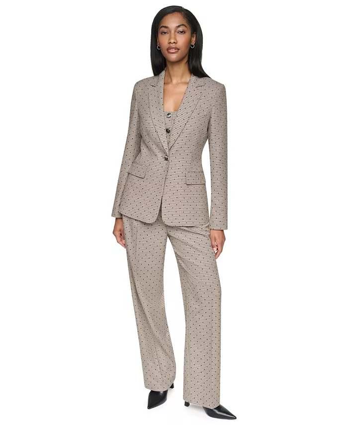 Women's Embellished Houndstooth Blazer, Regular & Petite - thumbnail 3