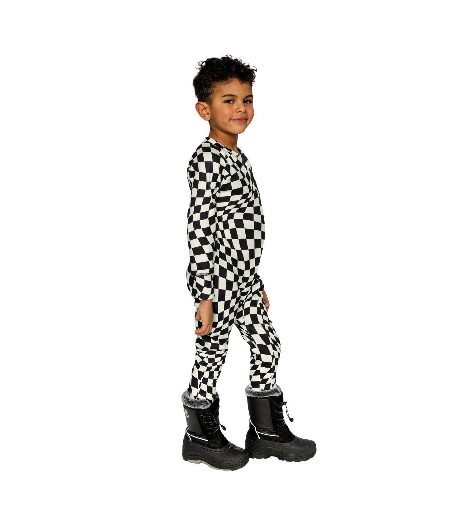 Baby Boy ( 6M to 24M )One Piece Thermal Underwear Checkered Print