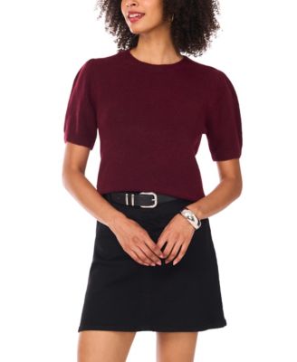 Women's Short-Sleeve Crewneck Sweater