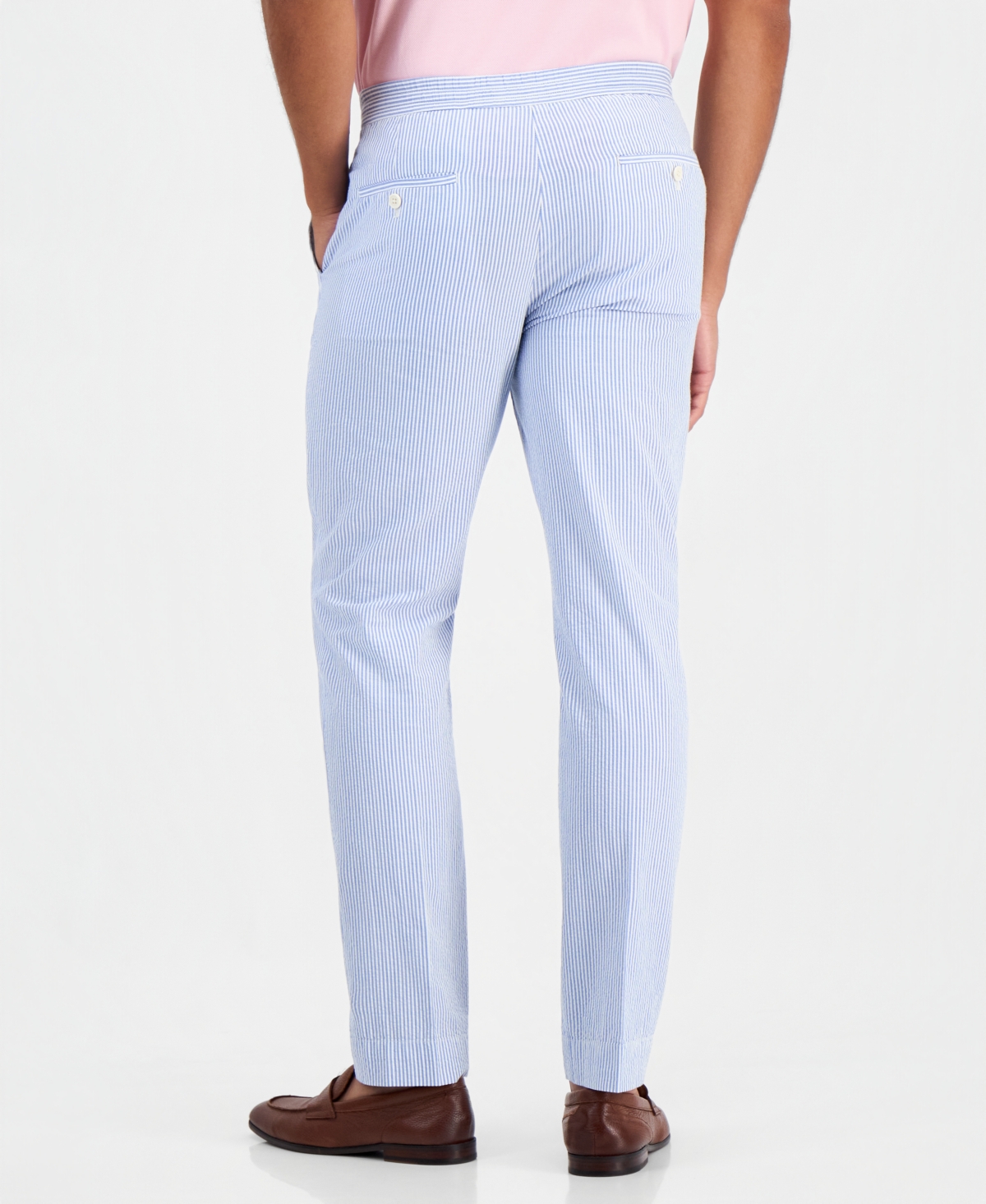Polo Ralph Lauren Men's Striped Seersucker Regular-Fit Trousers