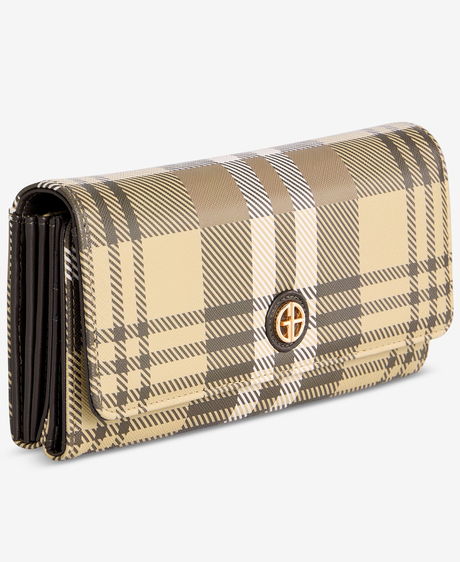 Fall Plaid Framed Receipt Manager Wallet