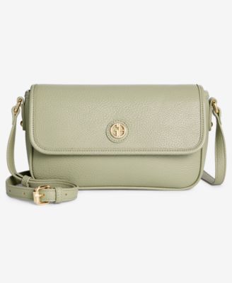 Pebble East West Small Flap Crossbody