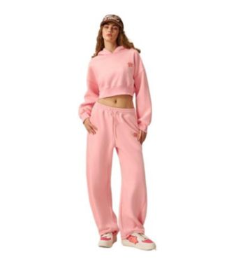 Women's Cloud Essential Fleece Cropped Pullover Hoodie Set
