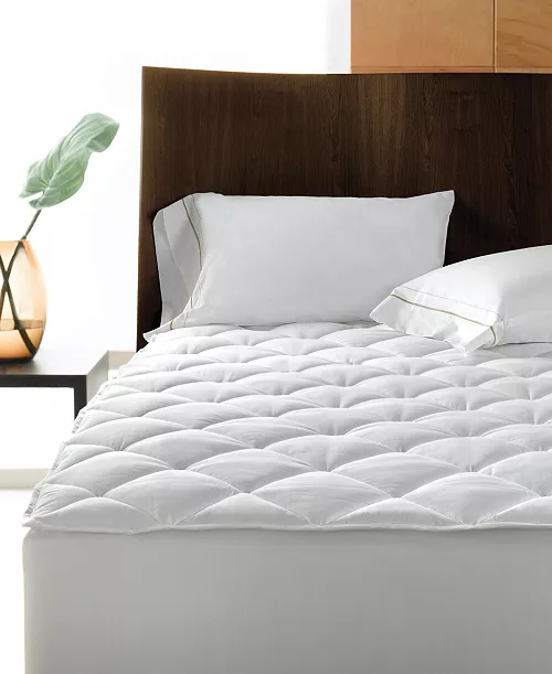 Hotel Collection 500-Thread Count Cotton Hypoallergenic Down Alternative Mattress Pads