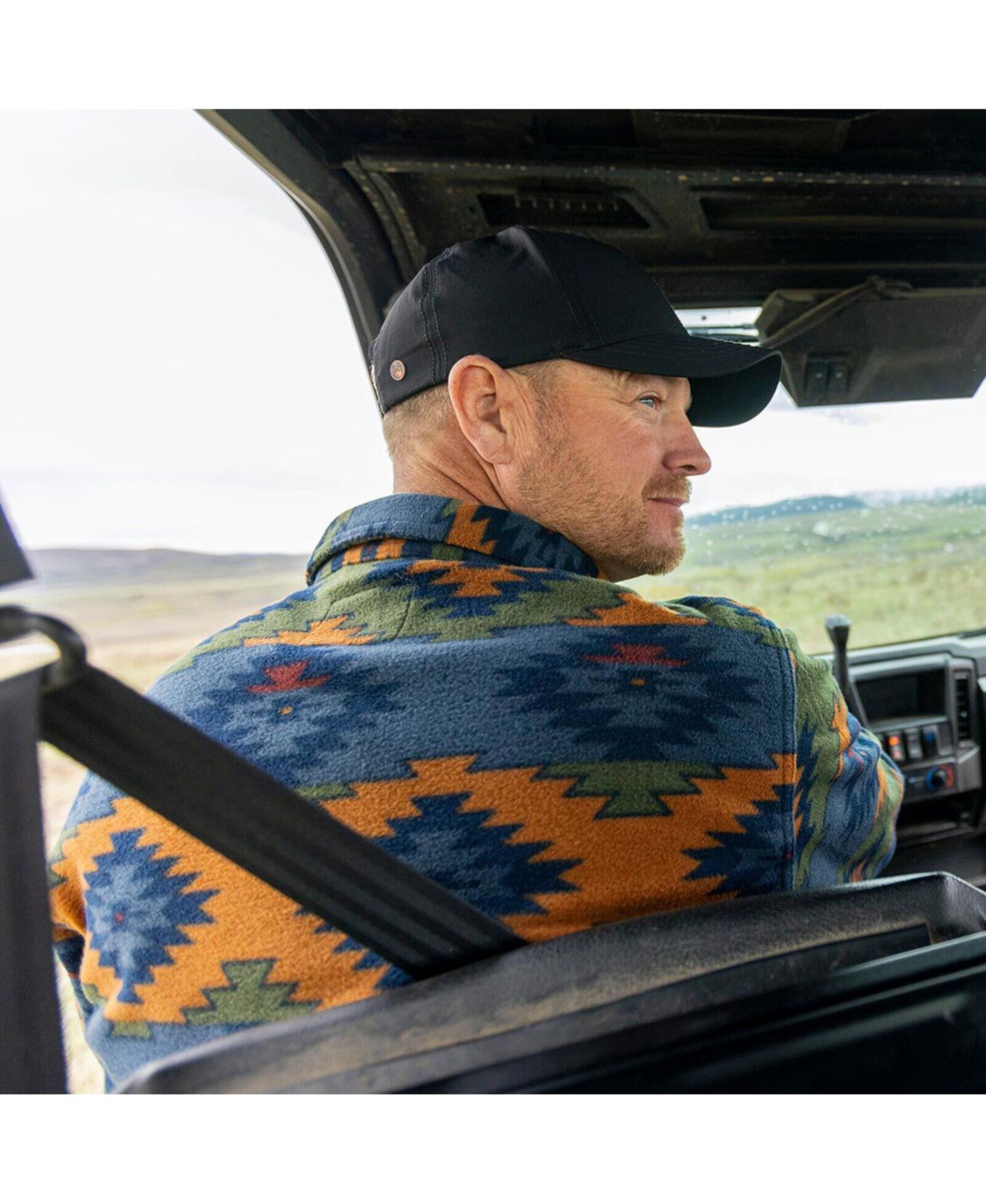 Men's Heavyweight Navigator Fleece Long Sleeve Button Up Shirt