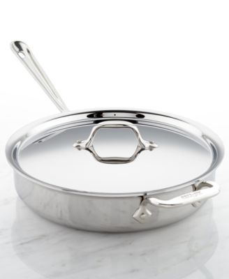 All-Clad - Stainless Steel 3-Qt. Saut&eacute; Pan with Lid