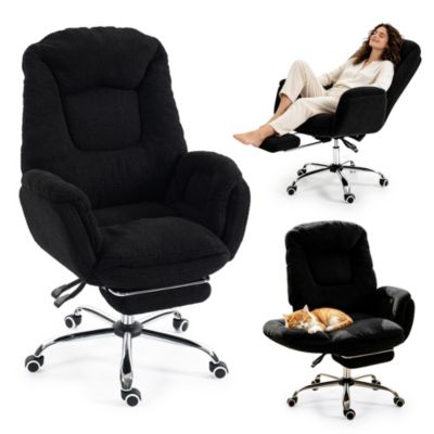  Office Chair, Flip Armrests for Pets and Cross Legged Sitting,Executive Ergonomic Computer Gaming Chair with Foot Rest