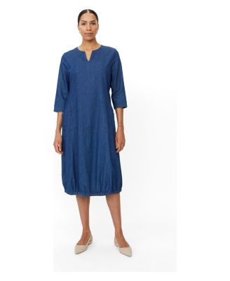 Women's MaNiritha Midi 3/4-Sleeve V-Neck Tunic Dress