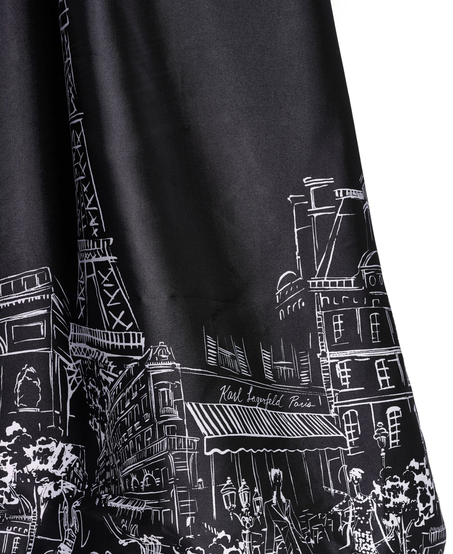 Women's Strapless Printed Ball Gown Dress